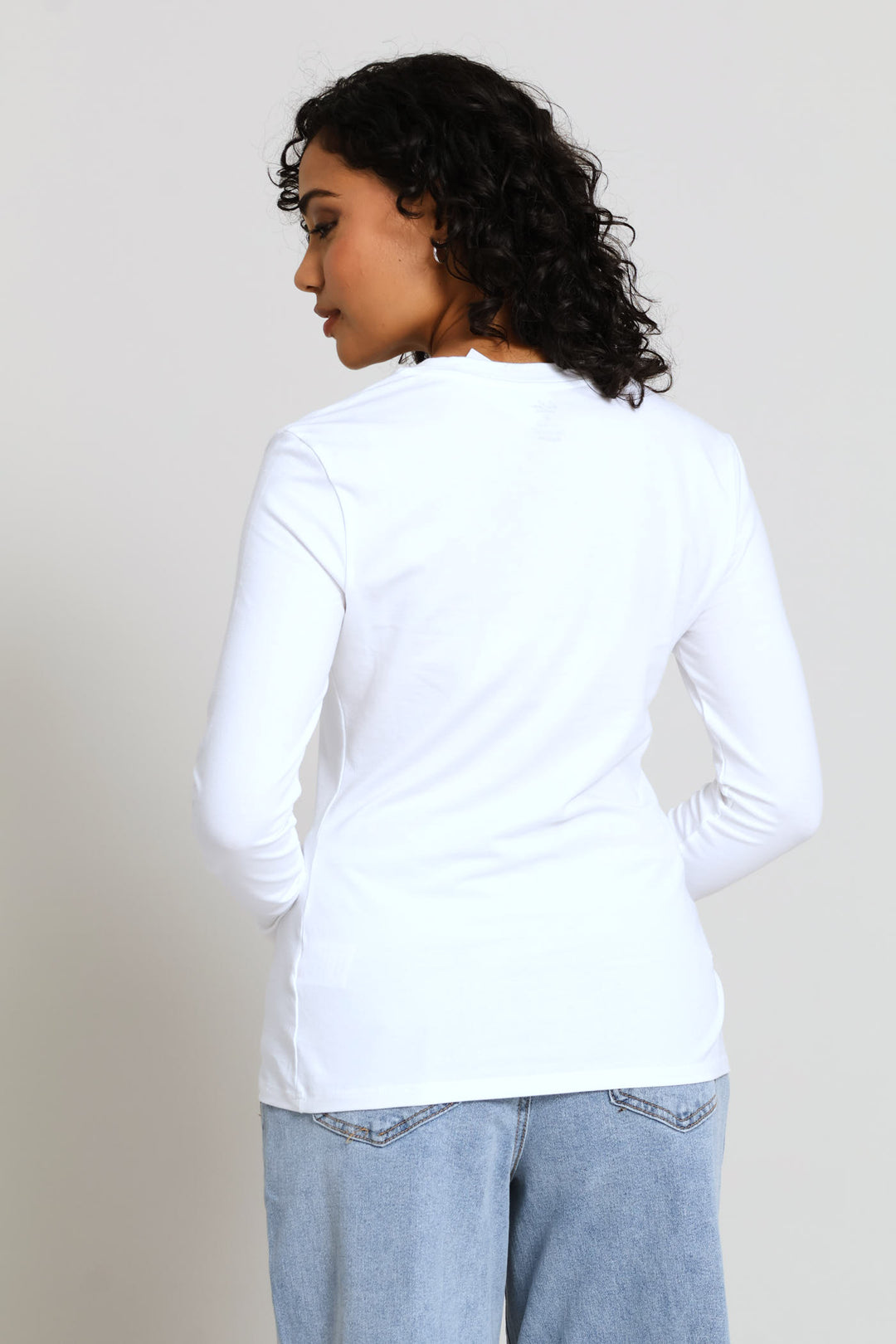 Long Sleeve Regular T-Shirt - White