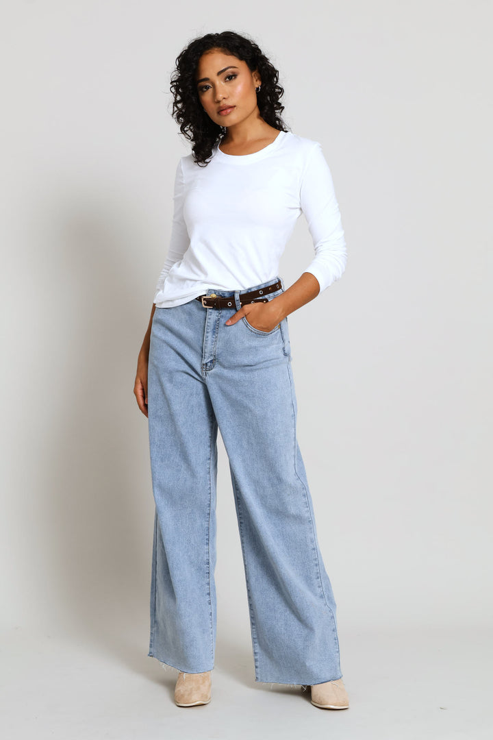 Long Sleeve Regular T-Shirt - White