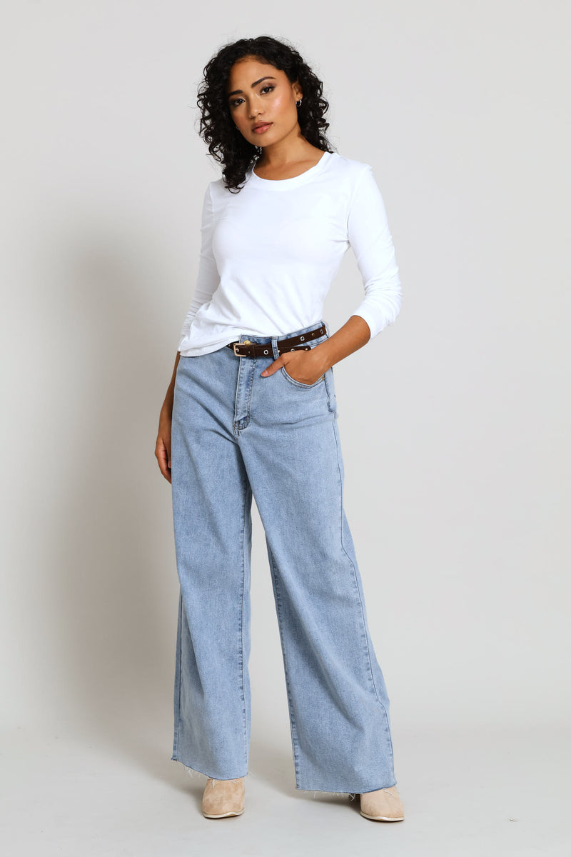 Long Sleeve Regular T-Shirt - White