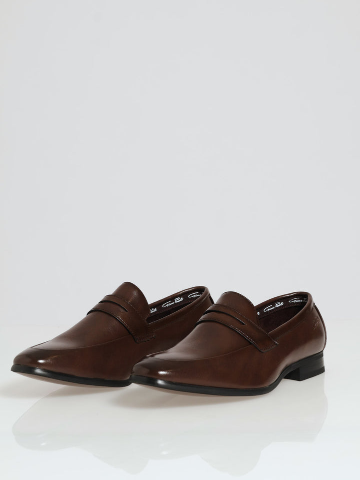 Full Strap Slip-On Loafer - Brown