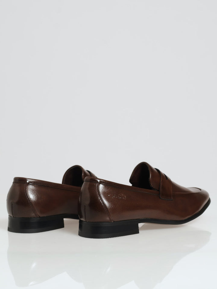 Full Strap Slip-On Loafer - Brown