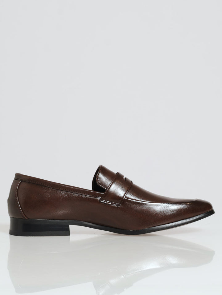 Full Strap Slip-On Loafer - Brown