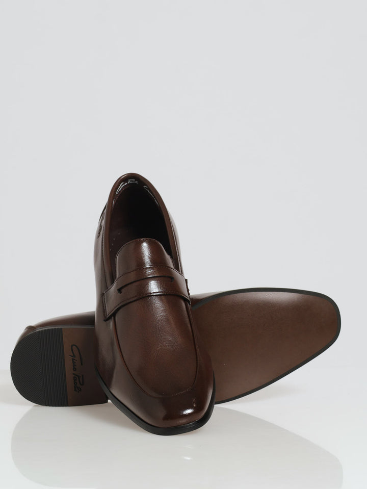 Full Strap Slip-On Loafer - Brown