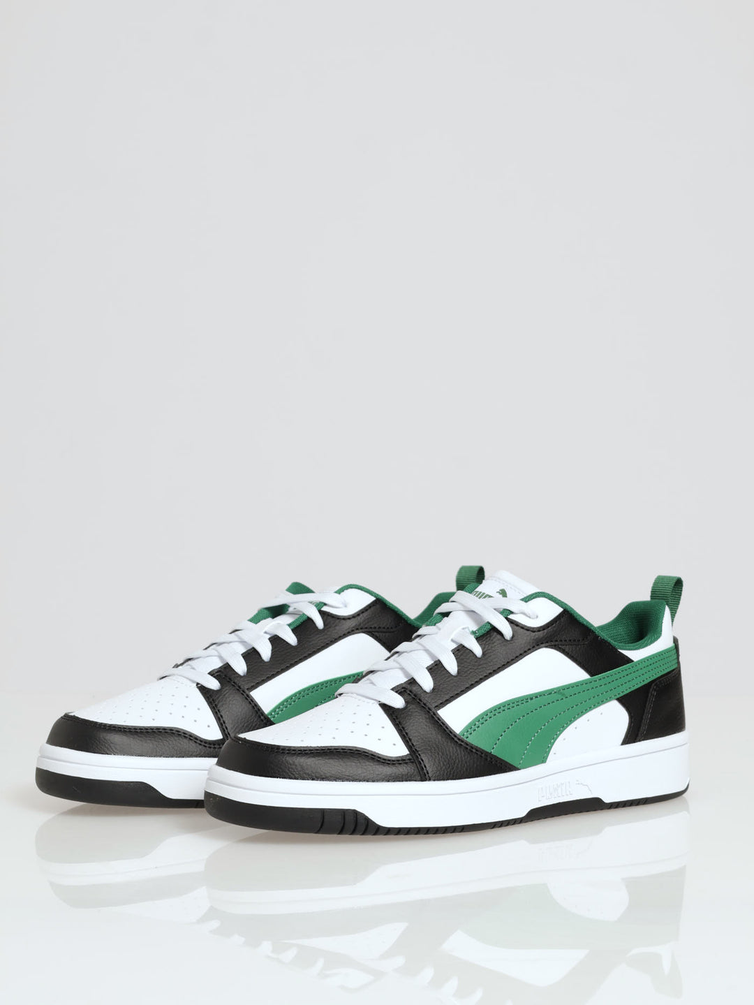 Lo Chunky Closed Toe Lace Up Sneaker - White/Green