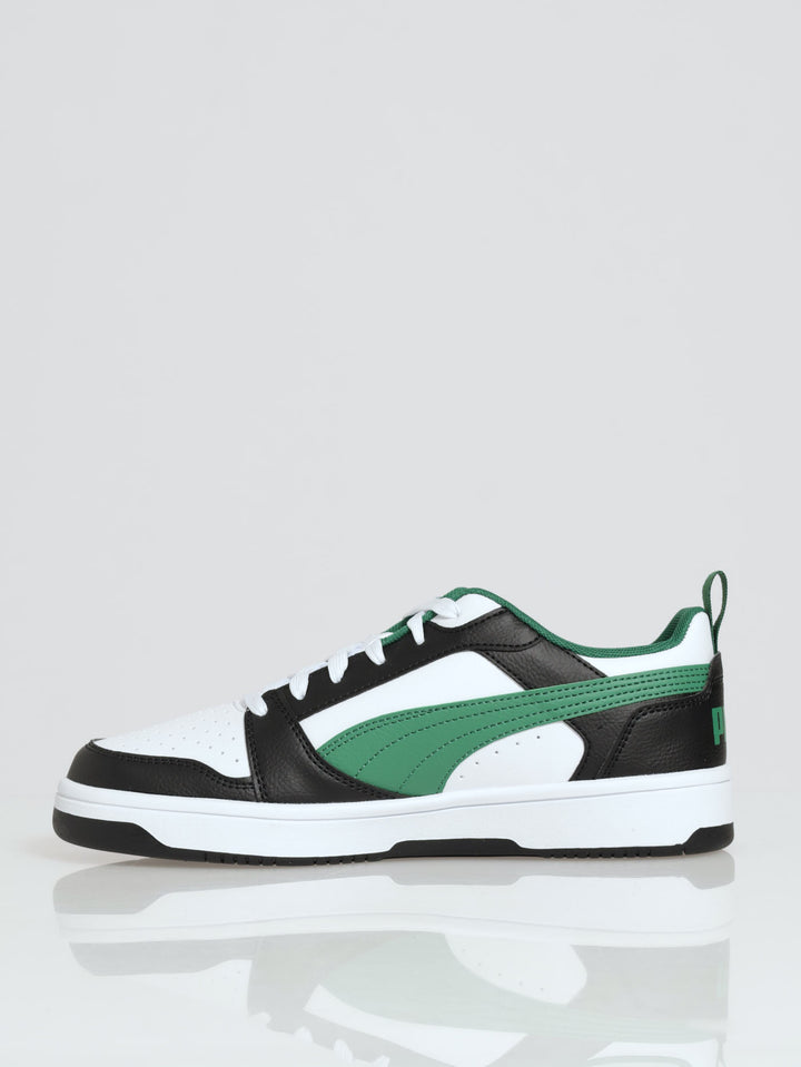 Lo Chunky Closed Toe Lace Up Sneaker - White/Green