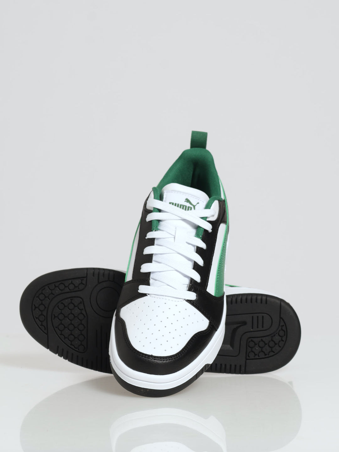 Lo Chunky Closed Toe Lace Up Sneaker - White/Green
