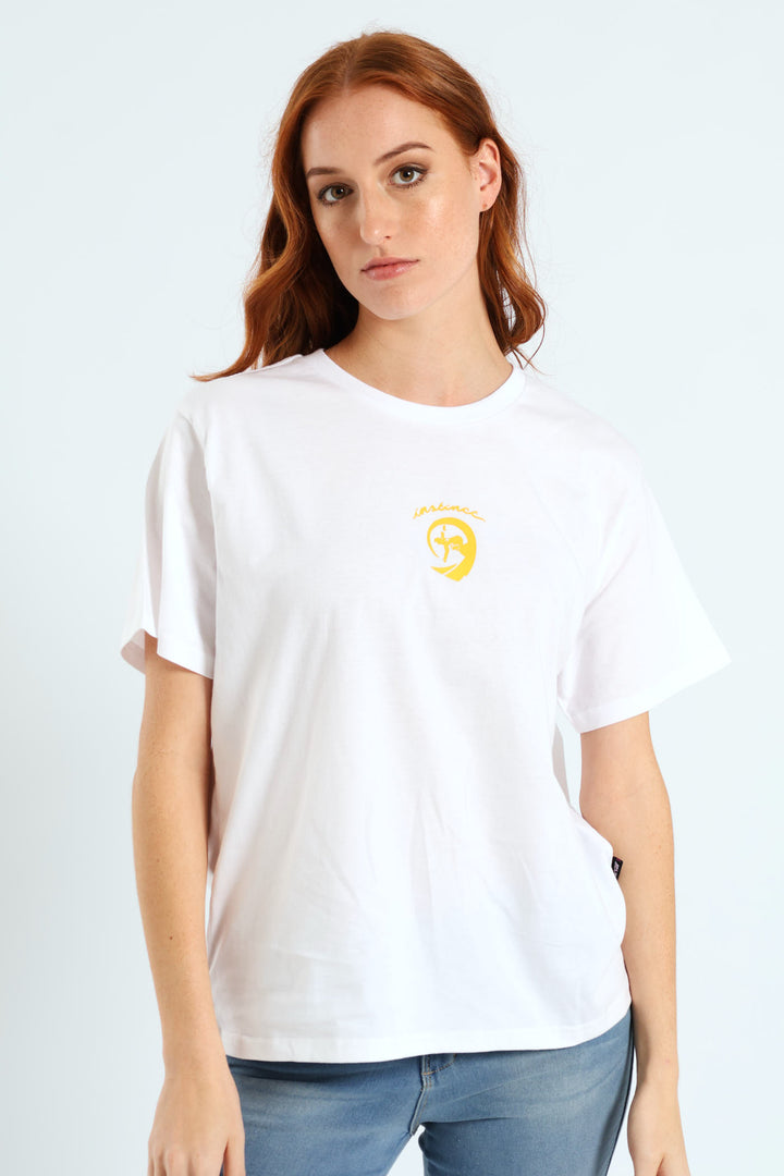 Wall Flower Tee - White