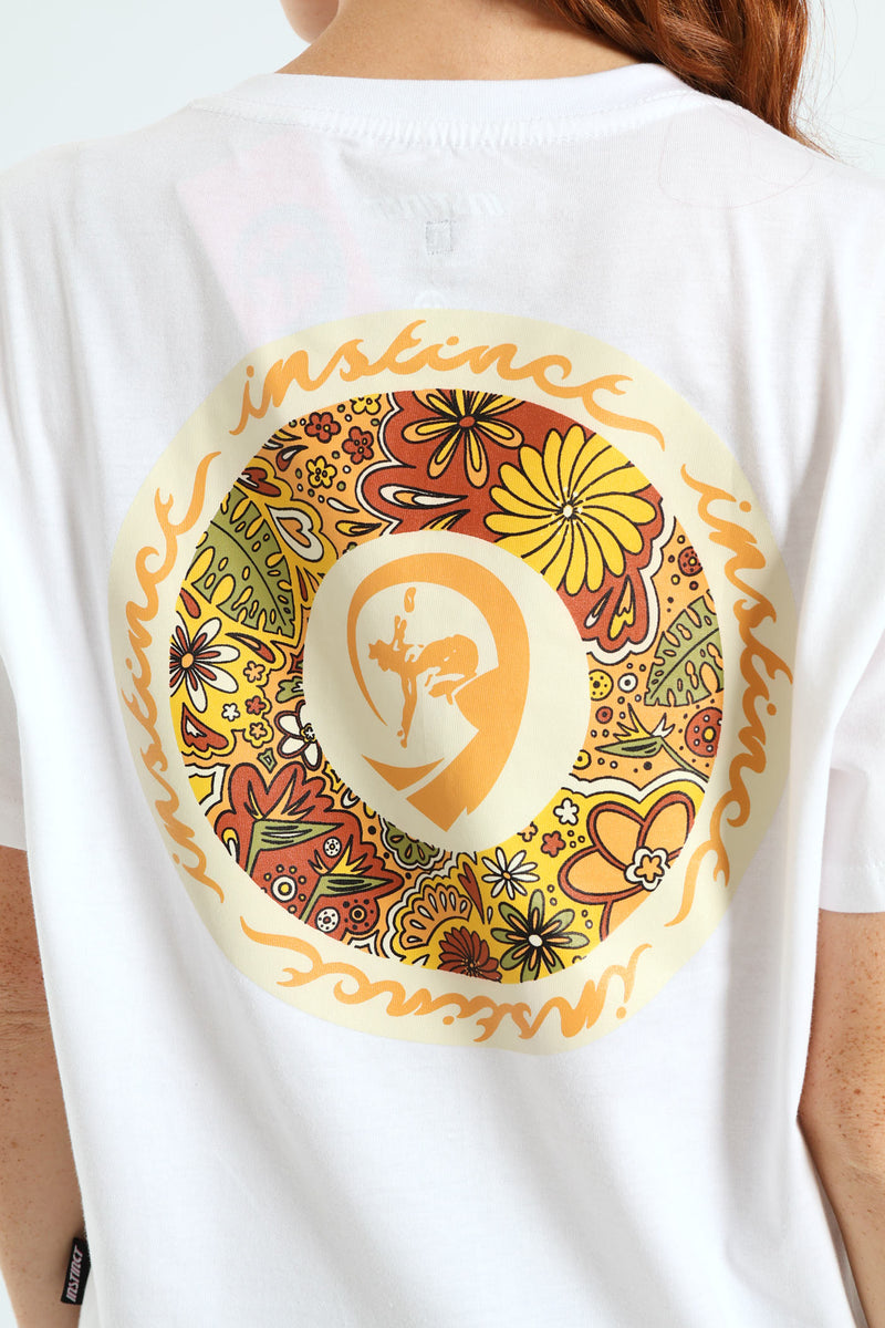 Wall Flower Tee - White