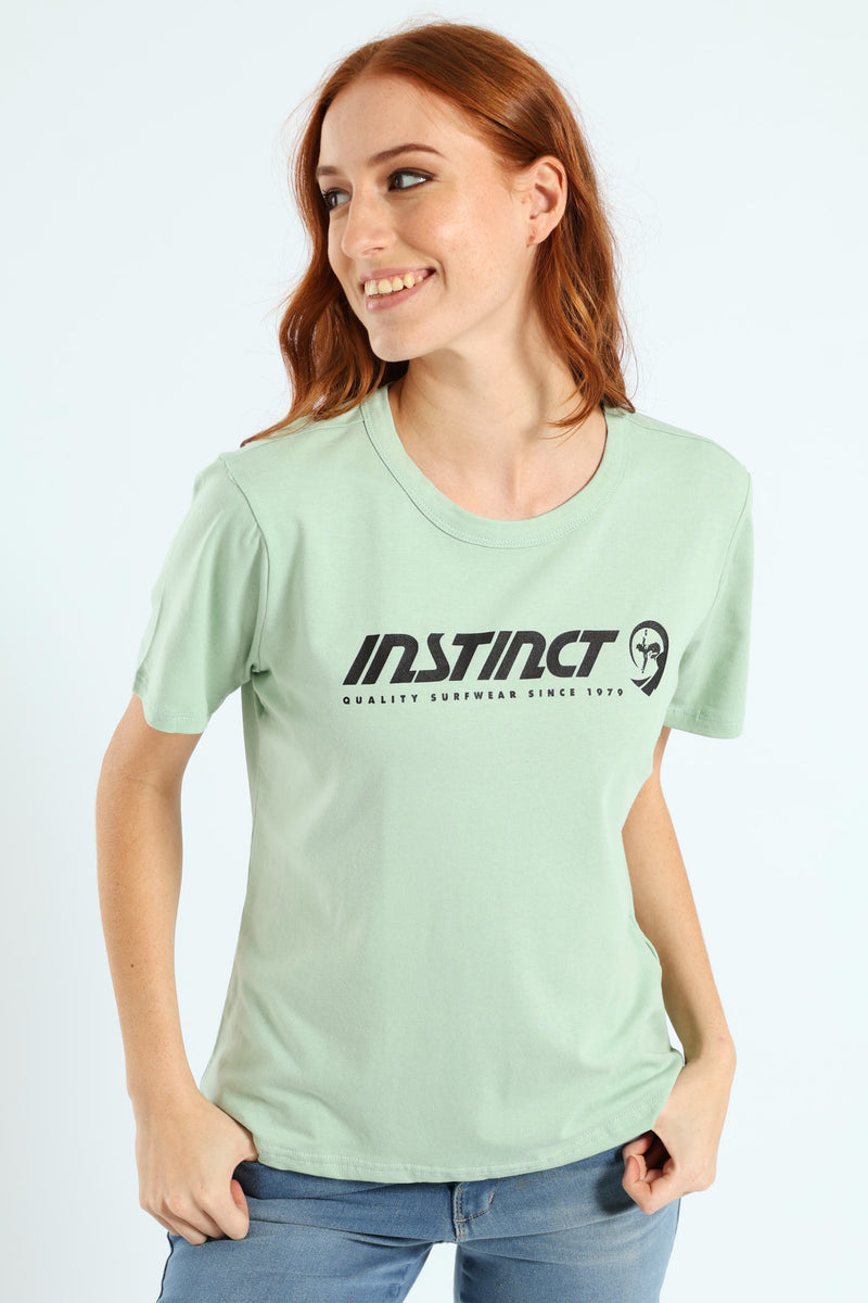 Surf Logo Tee - Sage