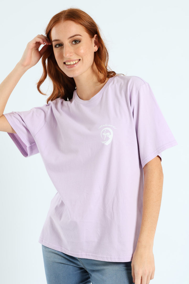 Bleached Surf Tee - Lilac