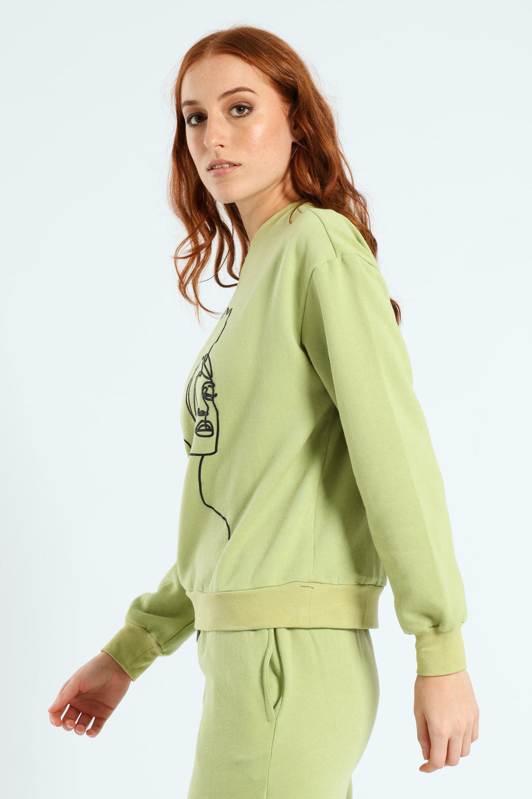 Print Screen Pullover - Matcha