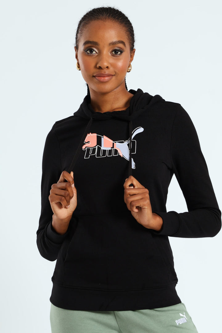 Essential Logo Lab Hoodie - Black