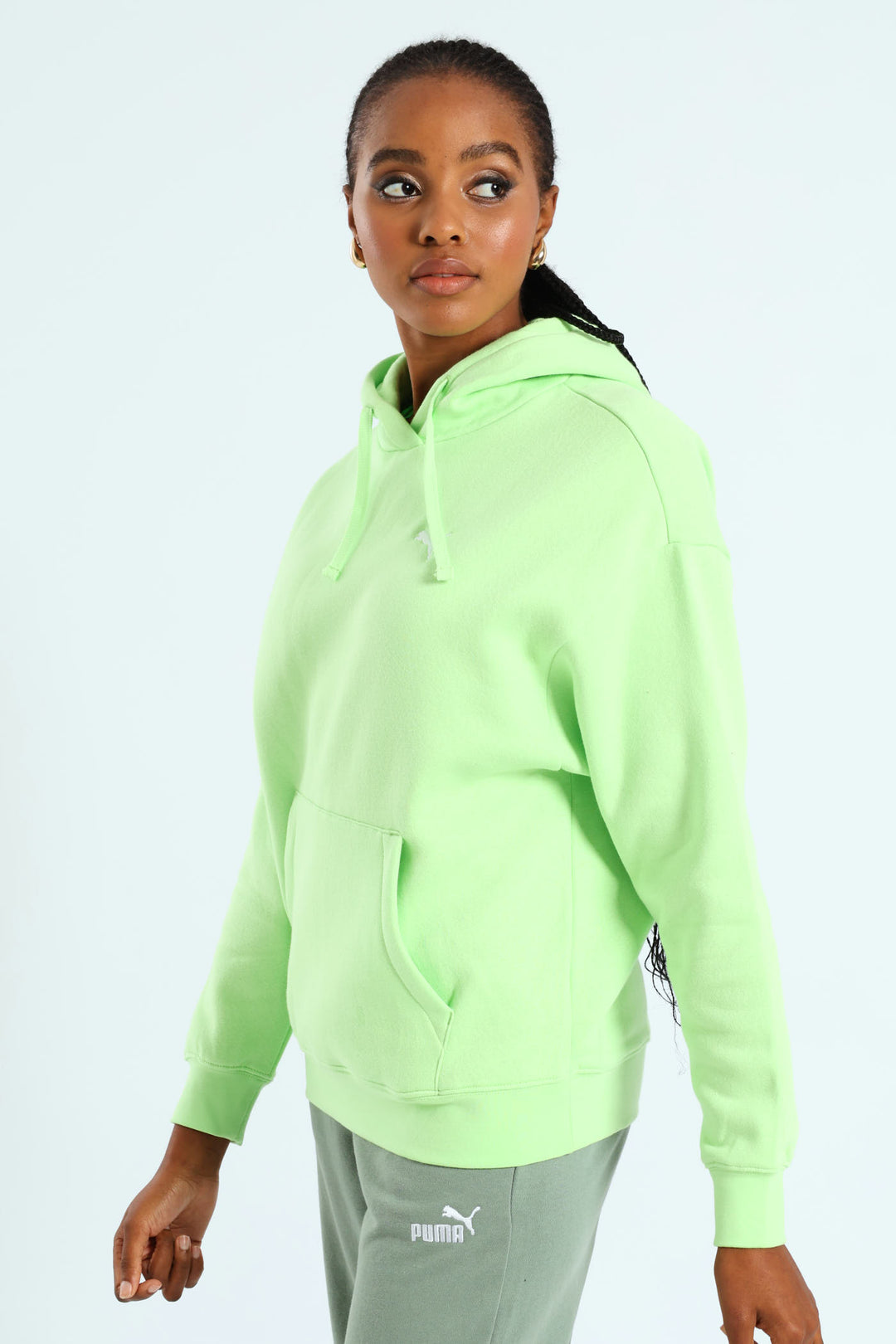 Essential Fleece Comfort Hoodie - Green