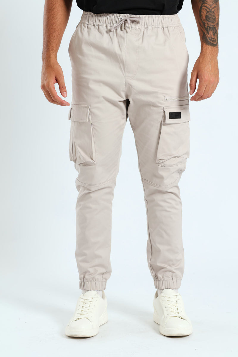 Multi Pocket Trouser - Light Grey