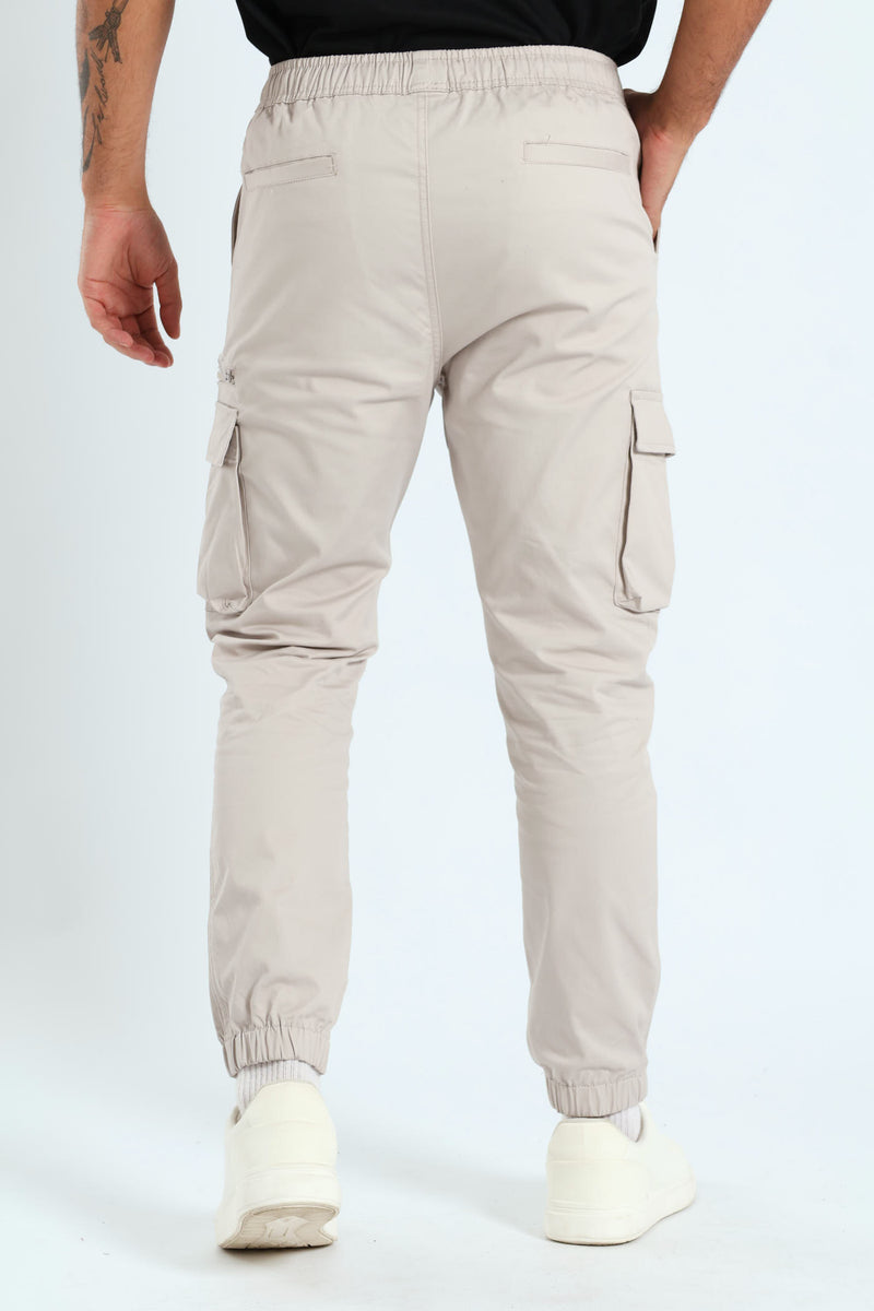 Multi Pocket Trouser - Light Grey