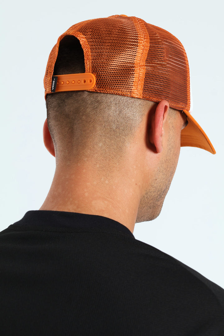 Classic Patch Curved Bill Trucker Cap - Ginger