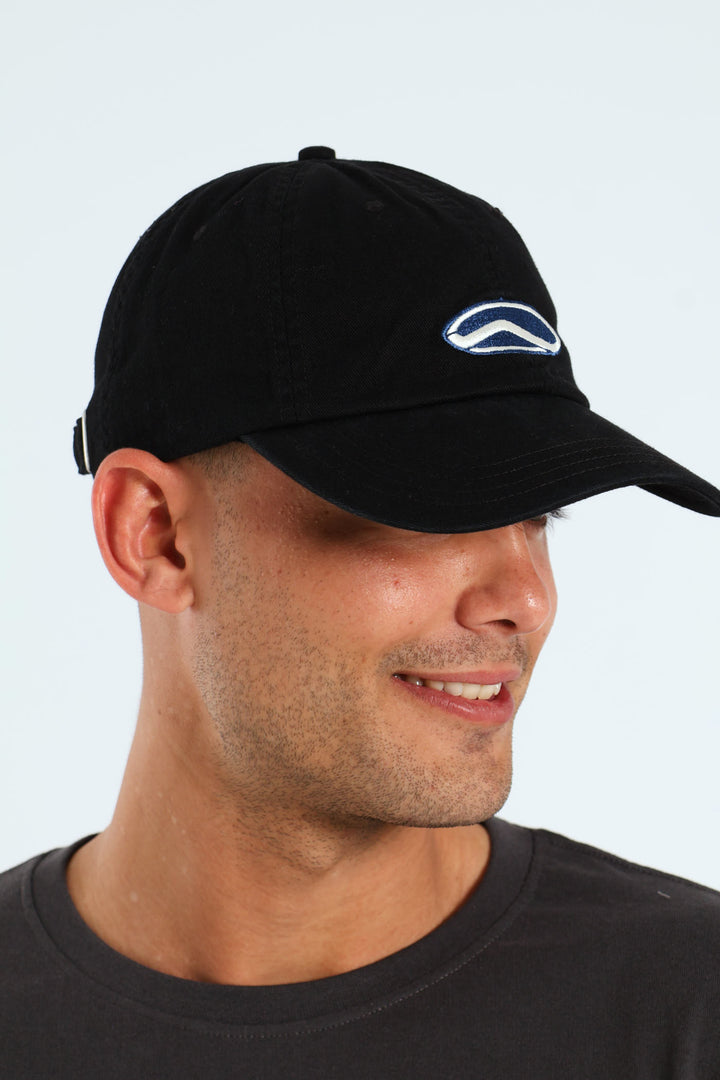 Scanner Curved Bill Jockey Cap - Black