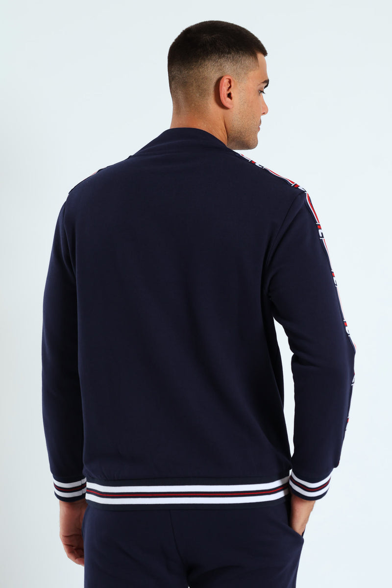 Foster 3/4 Zip Sweater - Navy