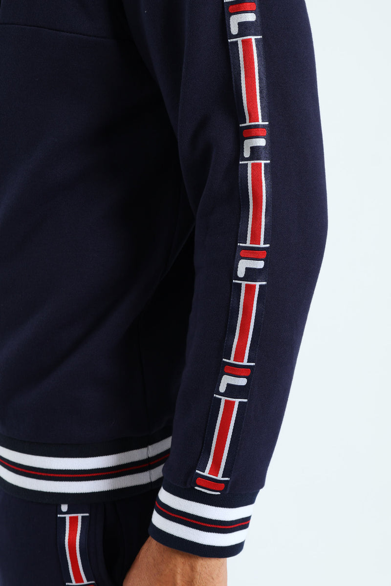 Foster 3/4 Zip Sweater - Navy