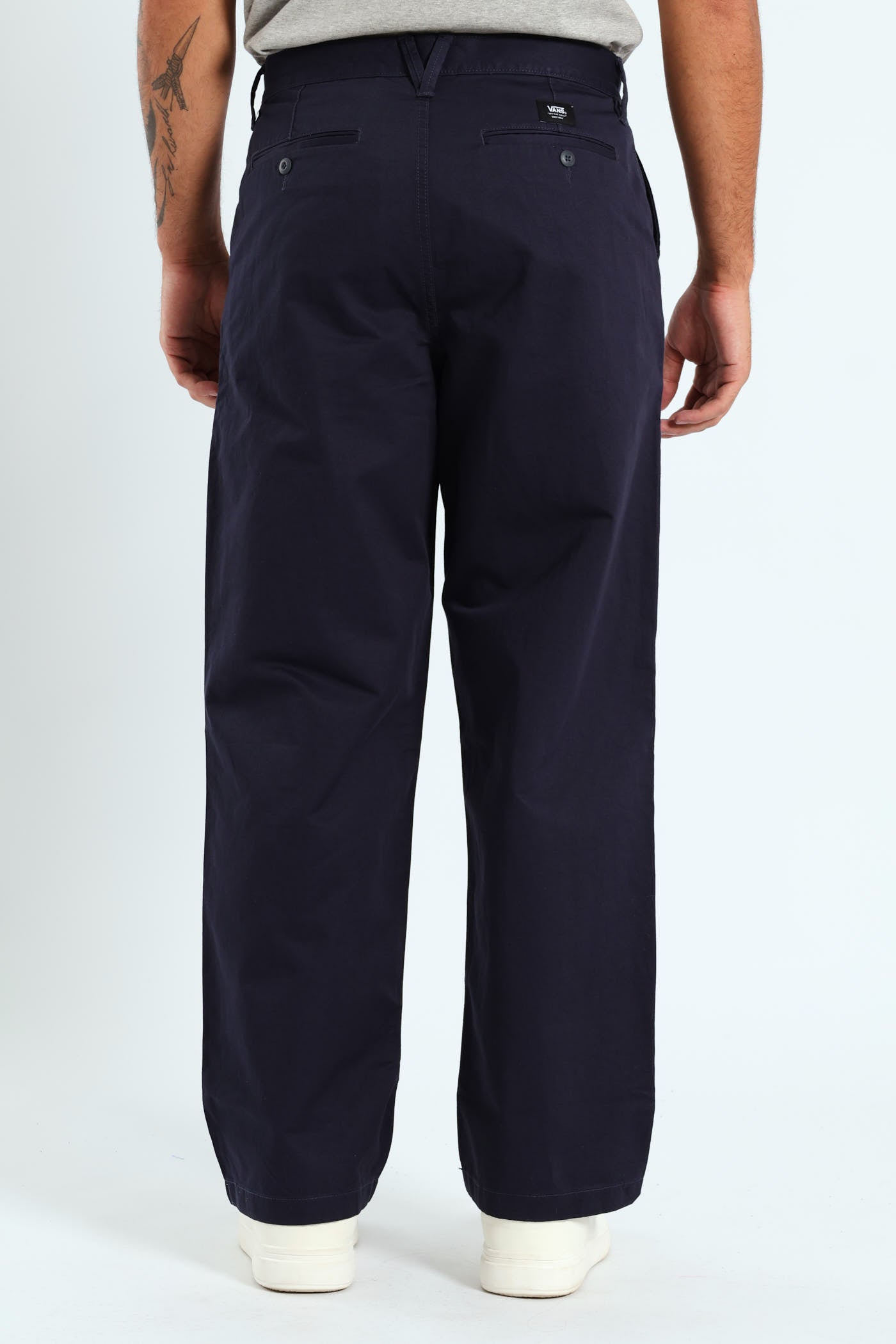 Mens Authentic™ Chino Baggy Pants - Navy – Edgars