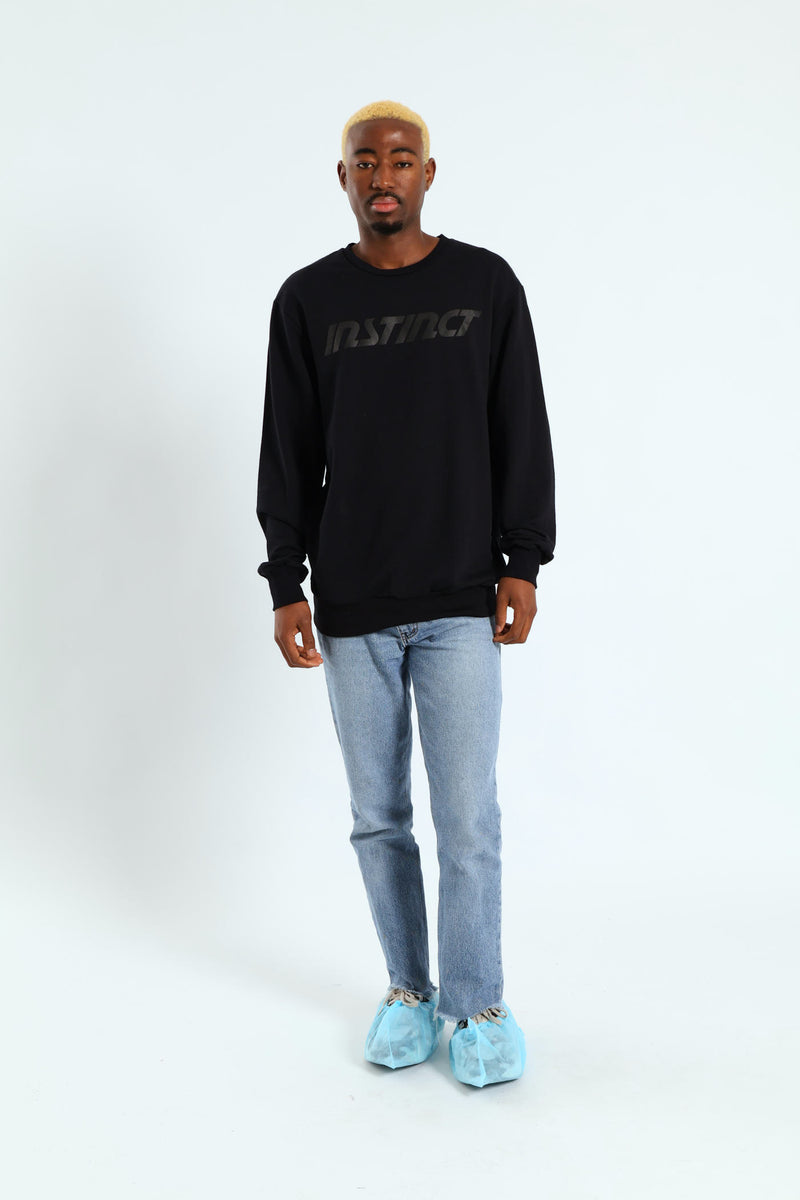 Icon Logo Crew Top - Black