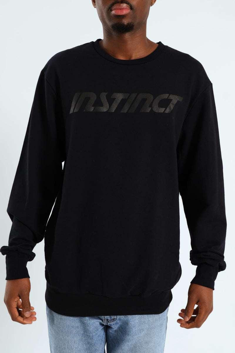 Icon Logo Crew Top - Black
