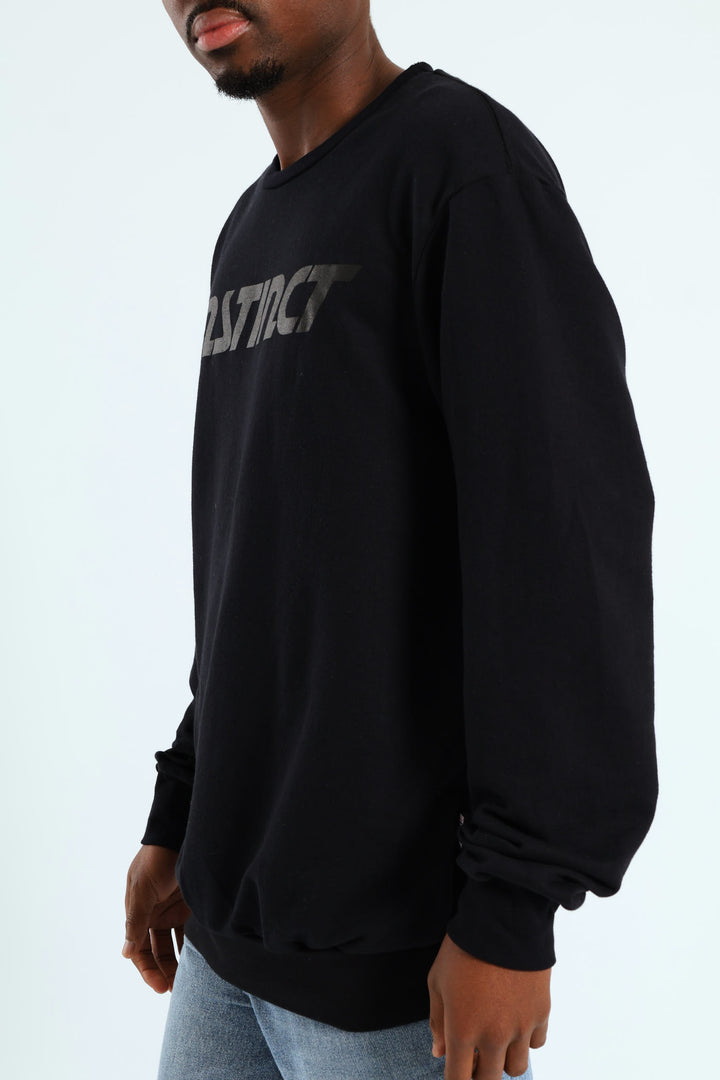 Icon Logo Crew Top - Black
