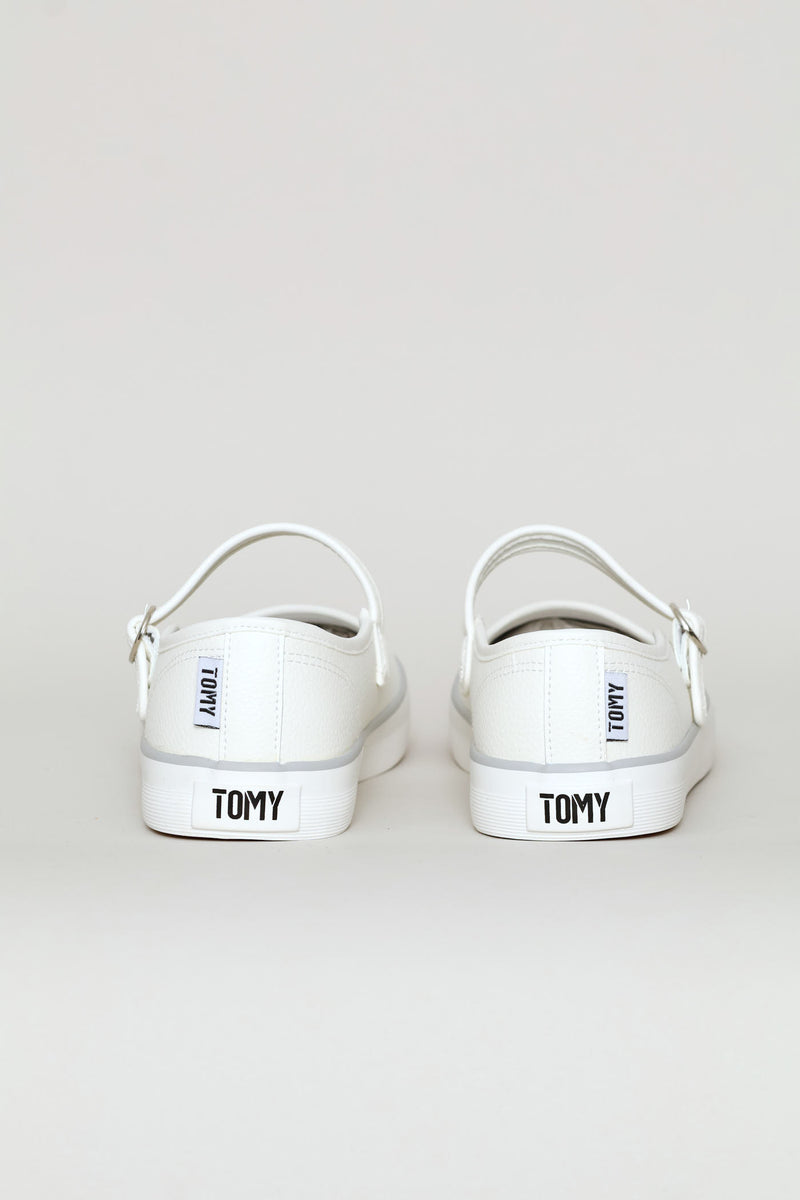 Elisa Mary Jane Sneaker - White