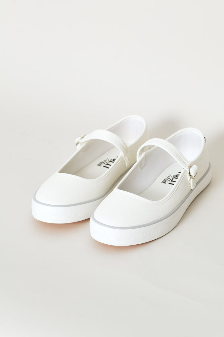 Elisa Mary Jane Sneaker - White