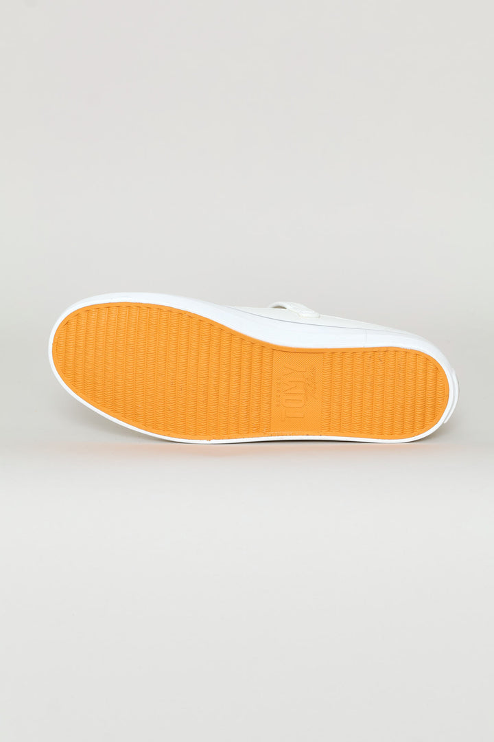 Elisa Mary Jane Sneaker - White