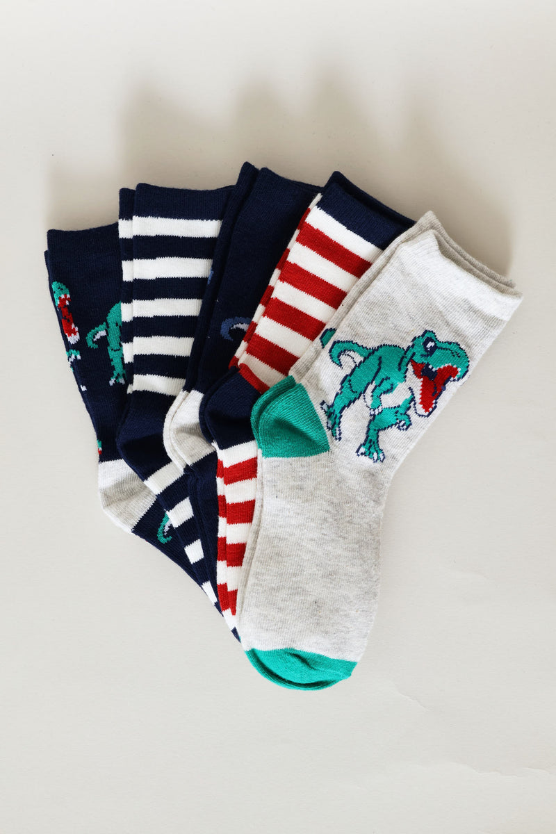 5 Pack Anklet Socks - Multi
