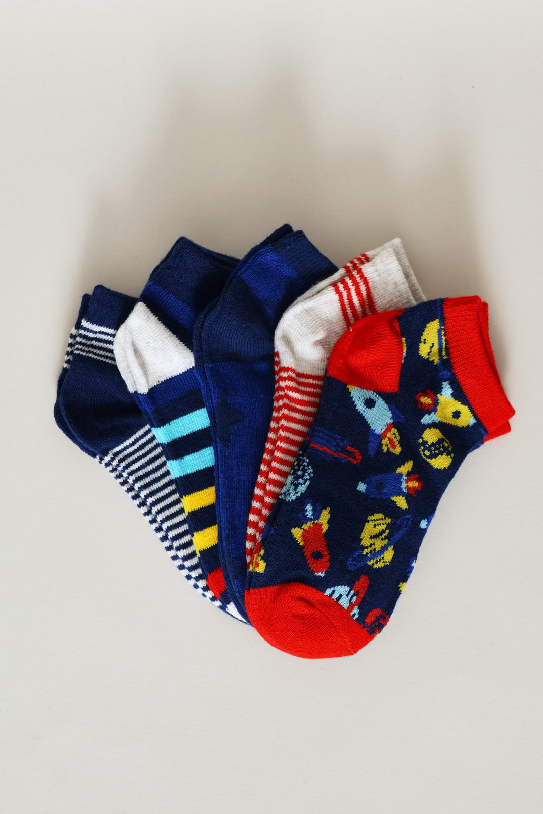 Pre-Boys 5 Pack Low Cut Socks - Multi