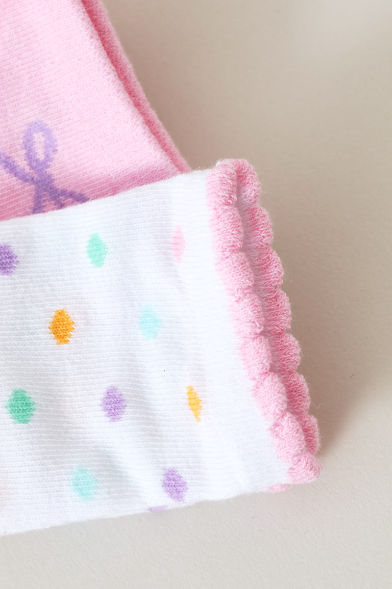 Pre-Girls 5 Pack Bow Anklet Socks - Multi