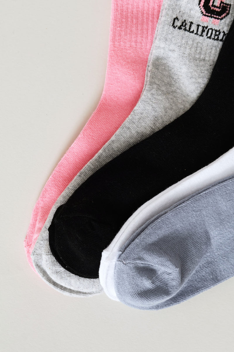 5 Pack Collegiate Anklet Socks - Multi