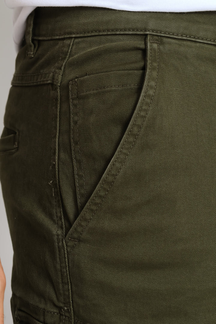 Cargo Pocket Shorts - Fatigue