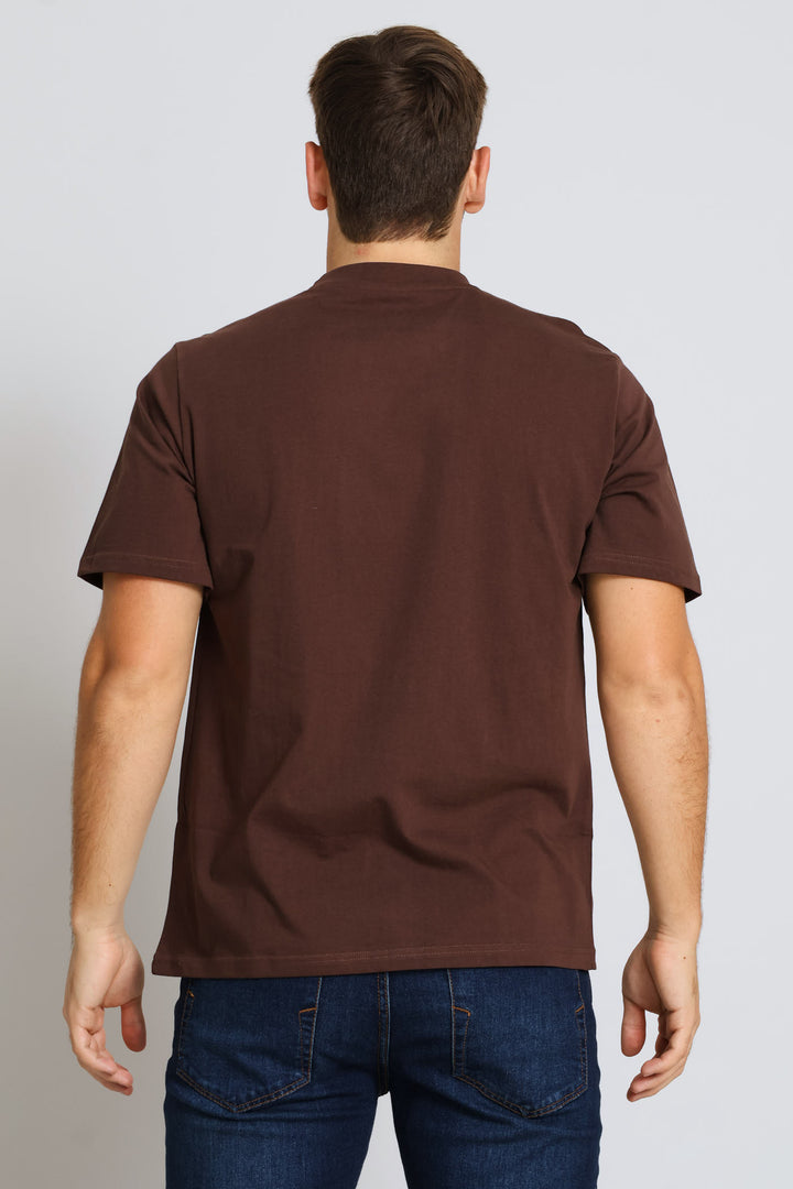 Plain Crew Tee - Chocolate