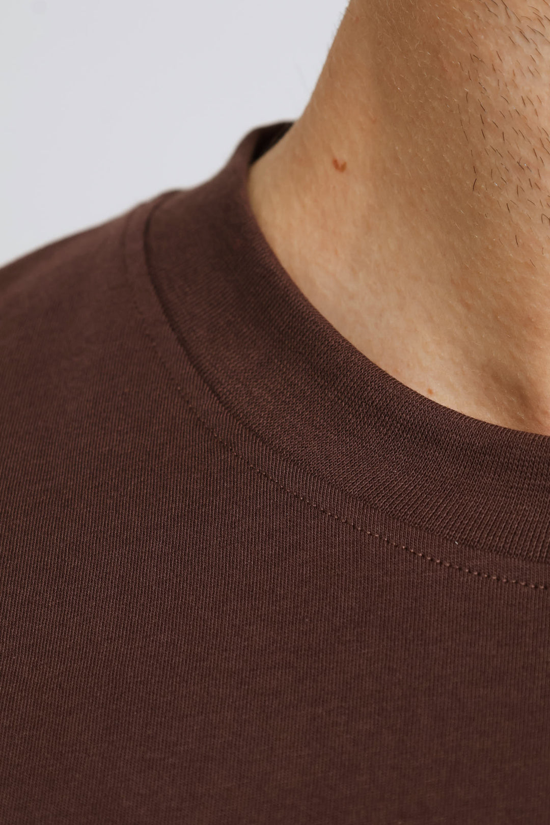 Plain Crew Tee - Chocolate