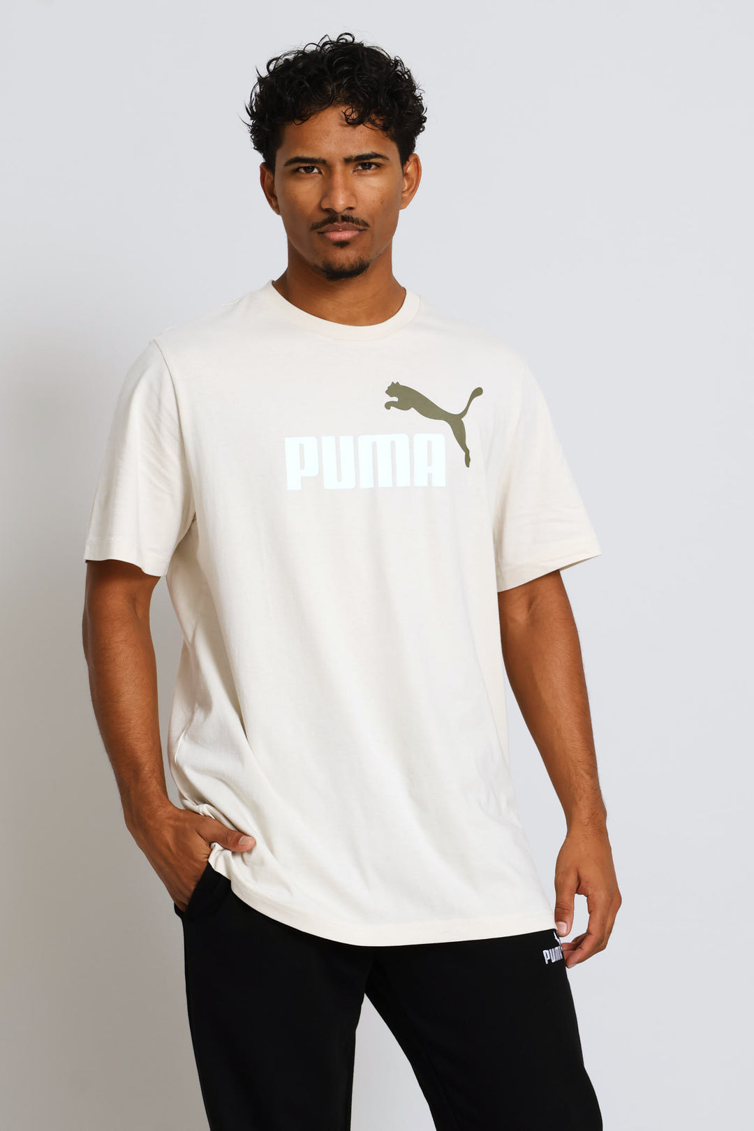Graphic Photo Print Tee - Stone