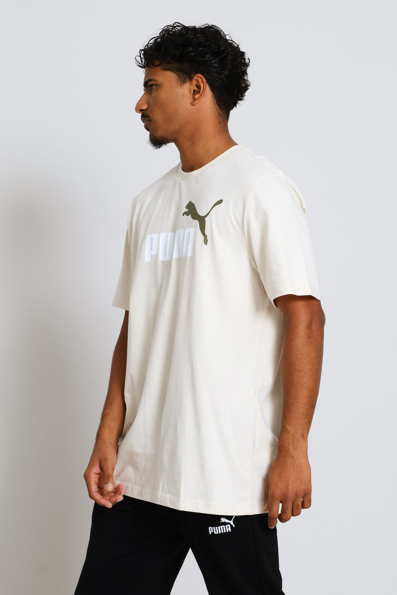 Graphic Photo Print Tee - Stone