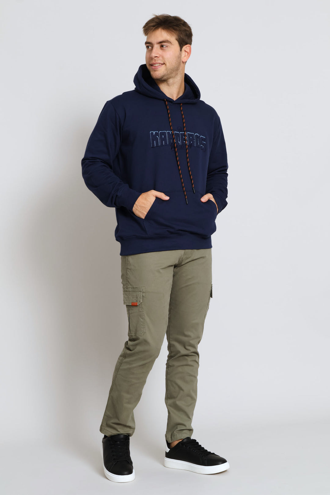 Classic Tonal Logo Hoodie - Navy