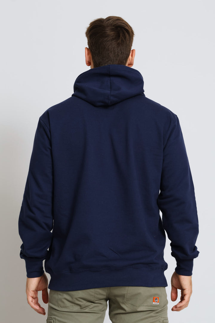Classic Tonal Logo Hoodie - Navy