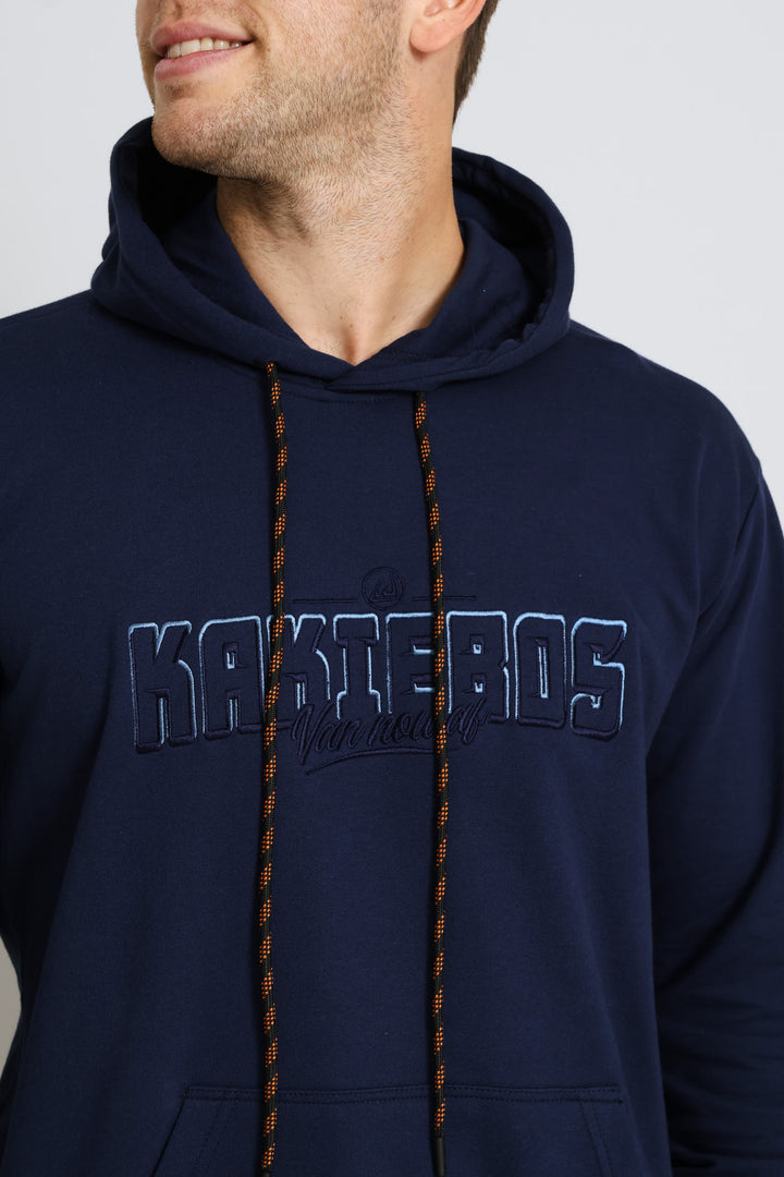 Classic Tonal Logo Hoodie - Navy