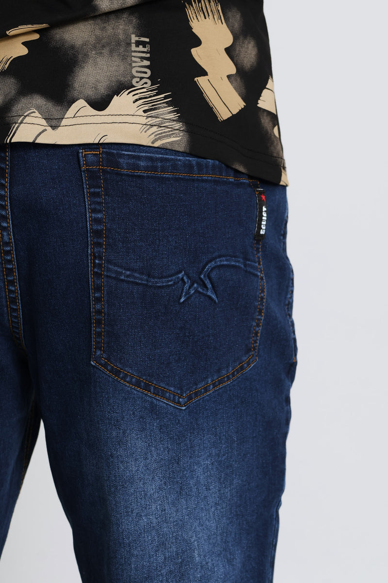 Avery Straight Denim - Midnight Blue