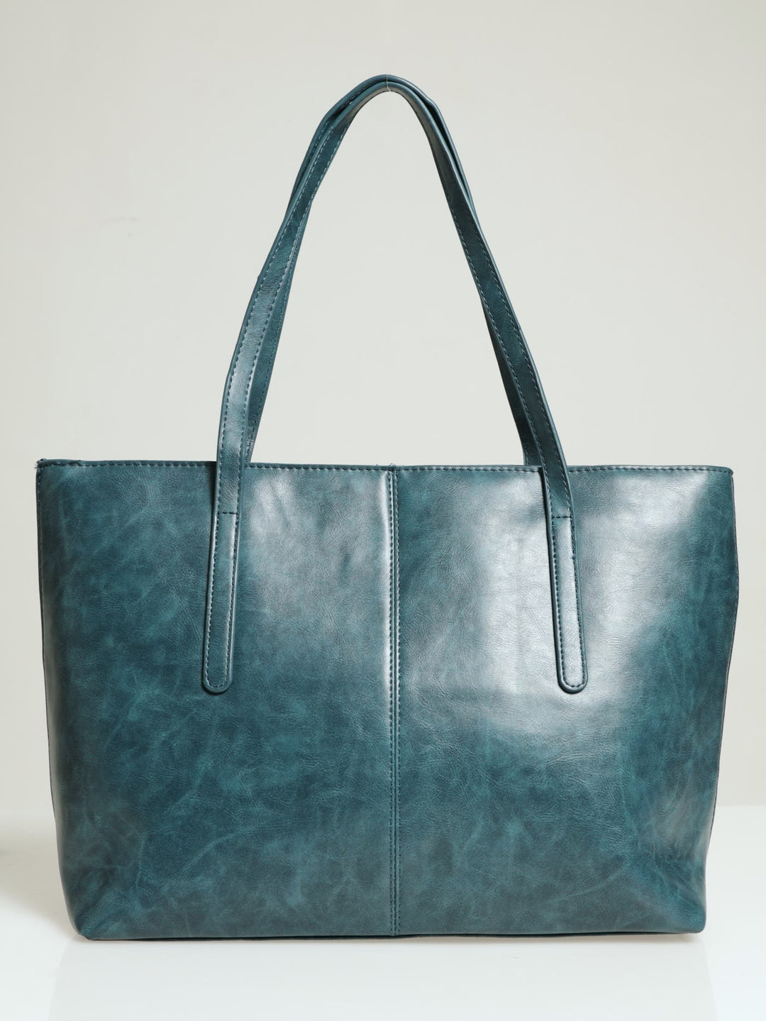 Panelled Shopper Bag - Teal