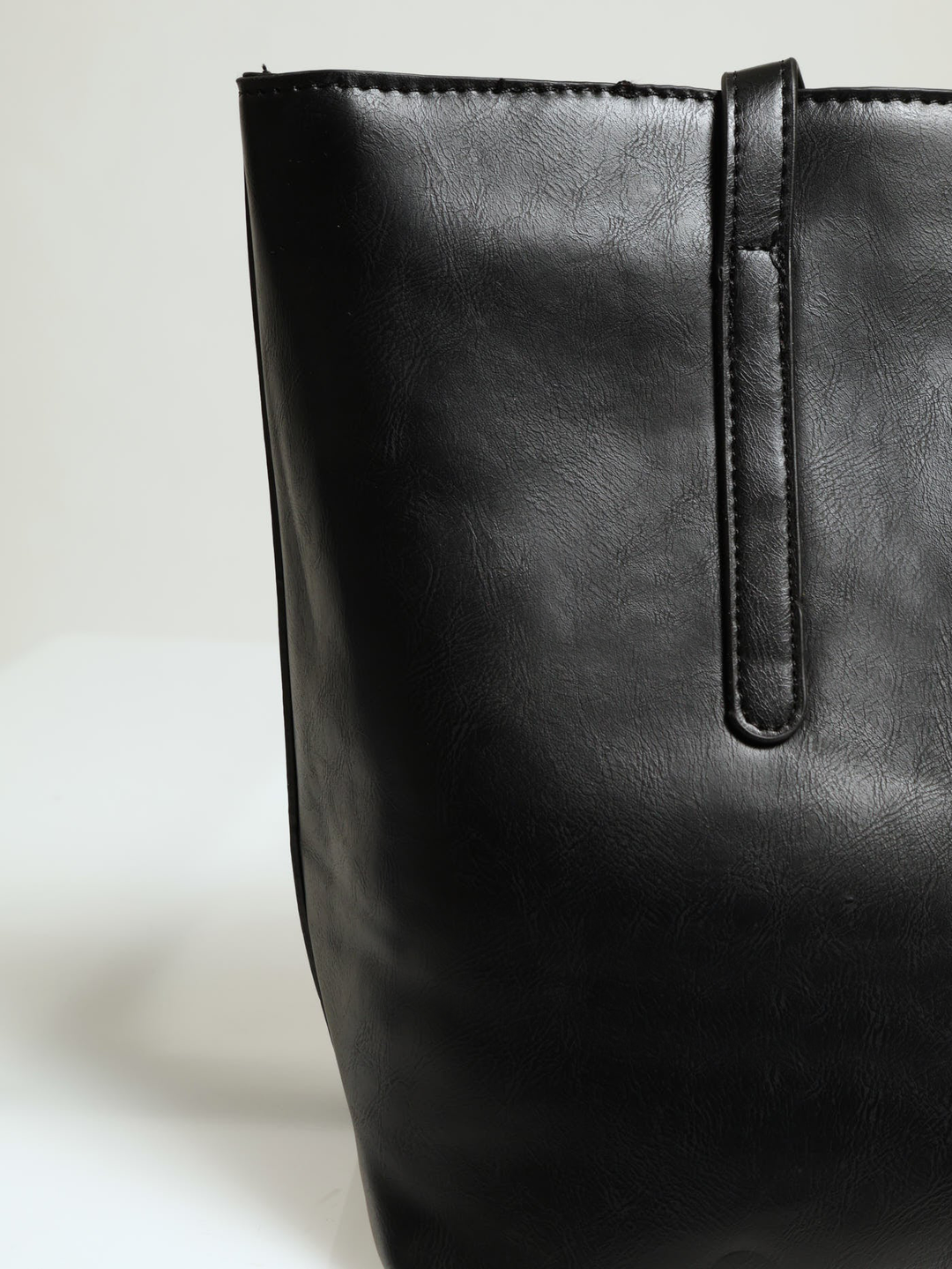 Panelled Shopper Bag - Black