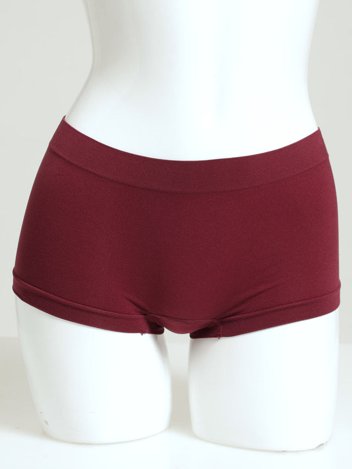 3 Pack Seamless Boyleg Panty - Grapeade/Antler/Windsor Wine