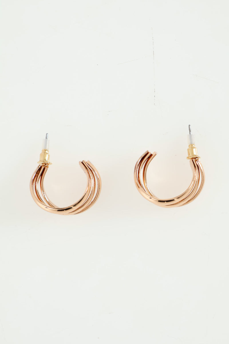 Irregular Chunky Hoop - Gold