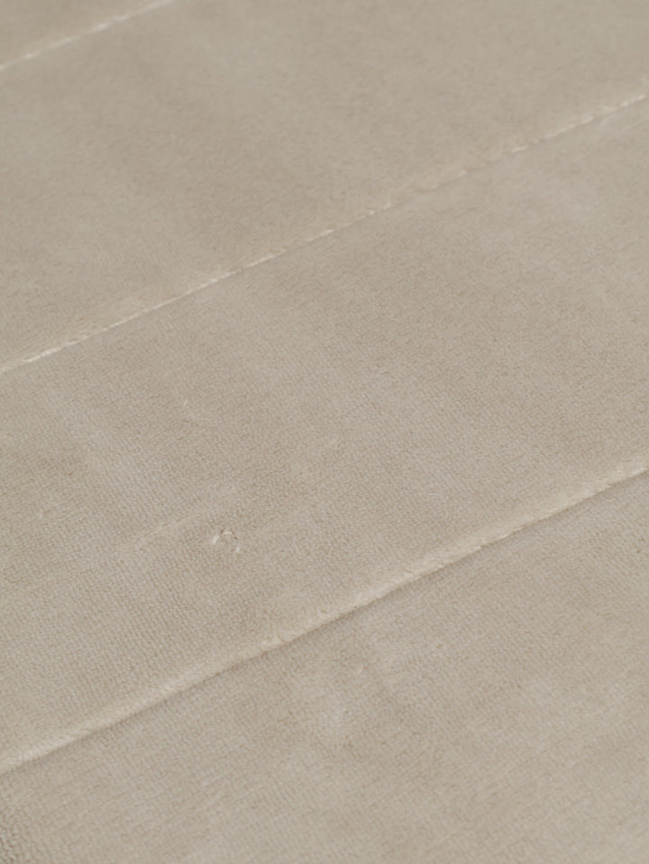 Memory Foam Embossed Stripe Bath Mat 12mm - Taupe