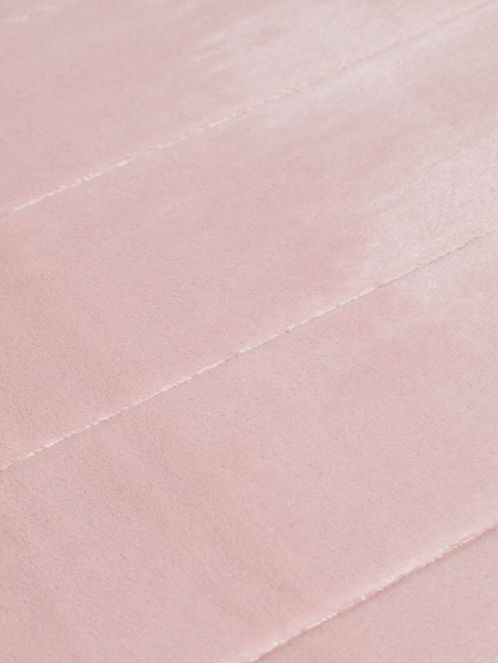 Memory Foam Embossed Stripe Bath Mat 12mm - Blush