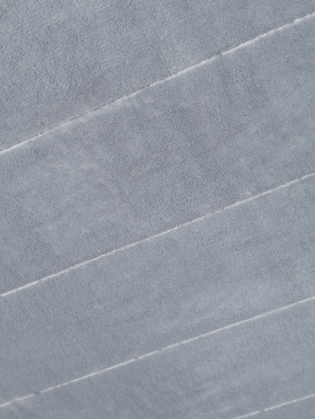 Memory Foam Embossed Stripe Bath Mat 12mm - Grey